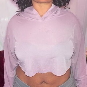 Elegant Mauve Crop Top